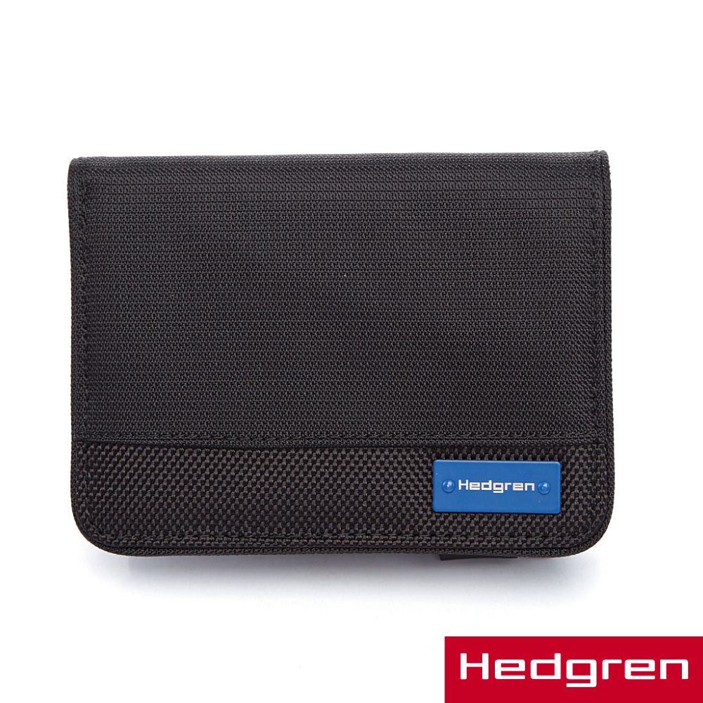 Hedgren -HBL -Blue Label 藍標商務系列-橫式短夾-卡式-黑色