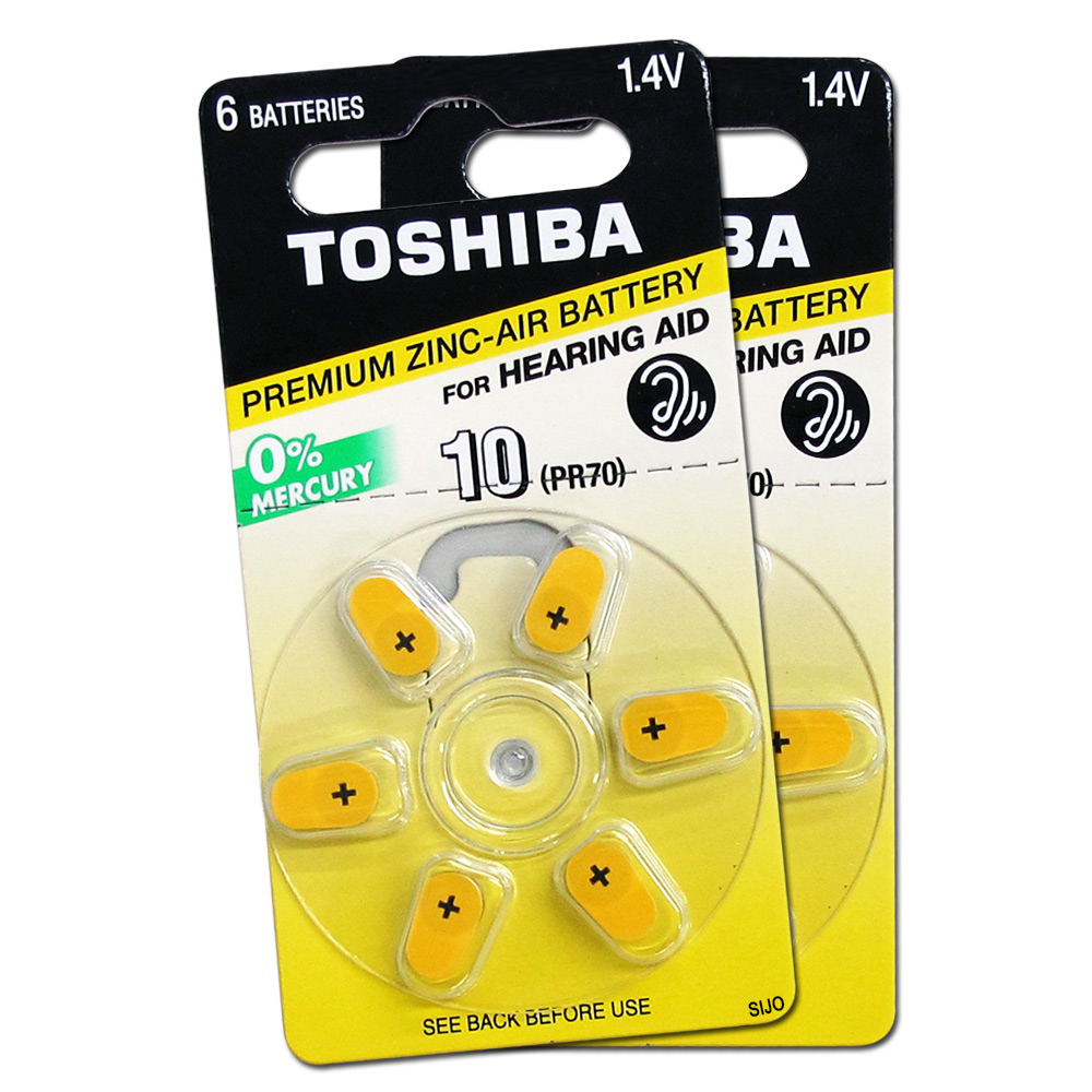 TOSHIBA 東芝 PR70/S10/A10/10 空氣助聽器電池(2卡12入)