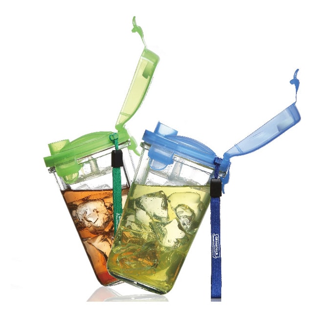 Glasslock強化玻璃環保攜帶型水杯 繽紛款500ml(綠色)