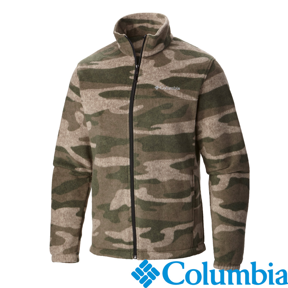 Columbia-單件式刷毛外套-男-綠色迷彩-UWM60170NC
