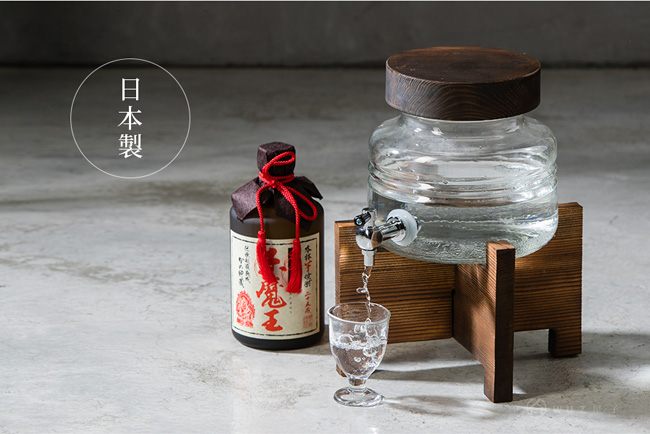 日本ADERIA 水龍頭燒酌壺2000ml（含木架）