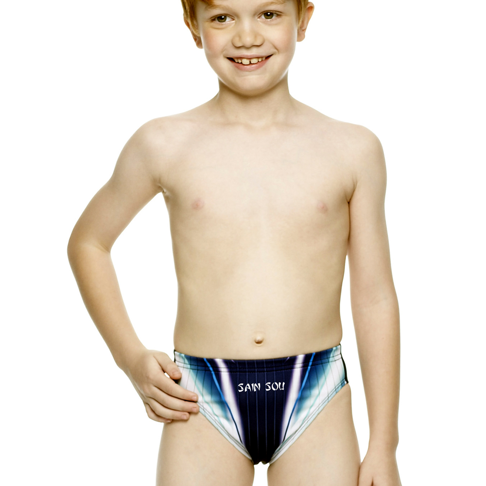 聖手牌 漸層酷印染小選手專業泳褲