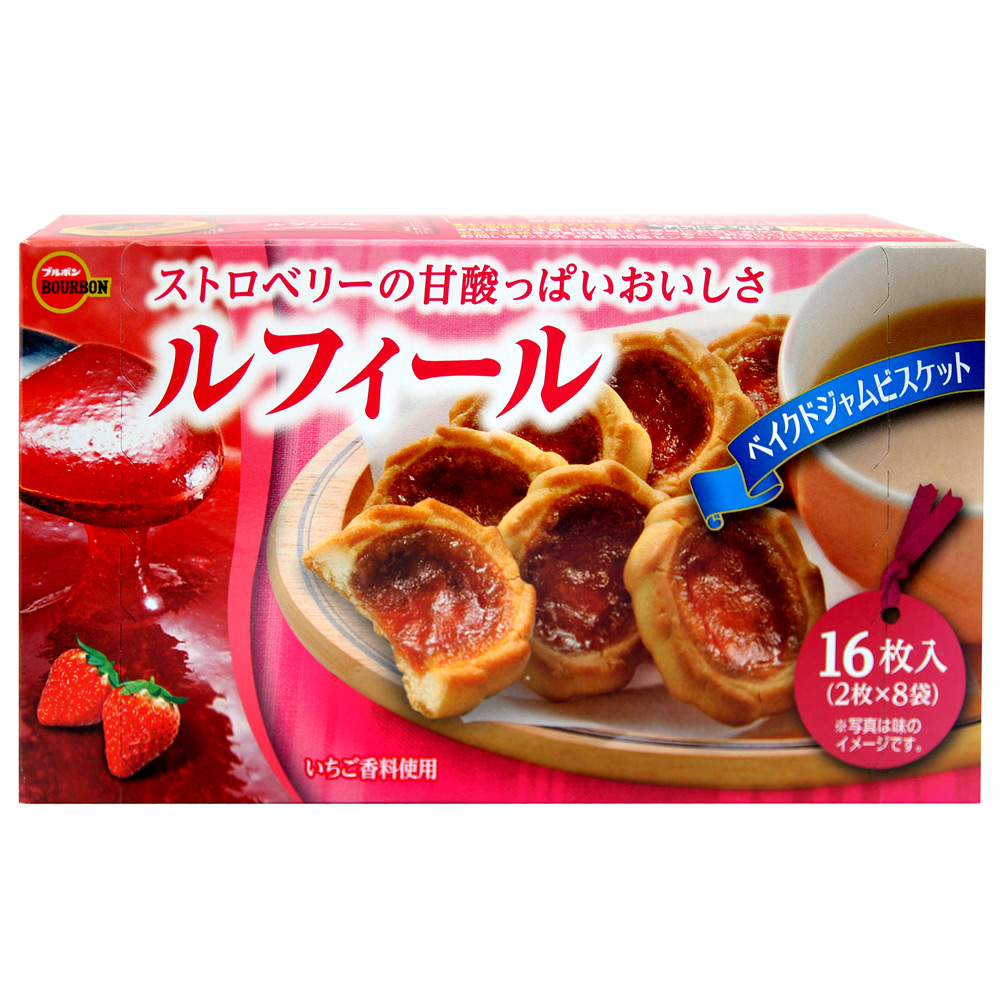 # Bourbon北日本 Rufell草莓餅乾(131.2gx2盒)