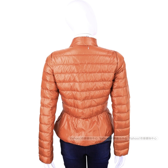 MARELLA-SPORT 橘色車縫設計羽絨外套