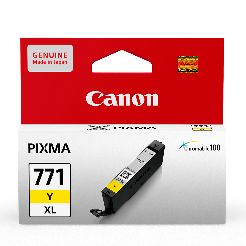 CANON CLI-771XL-Y 原廠黃色高容量墨水匣