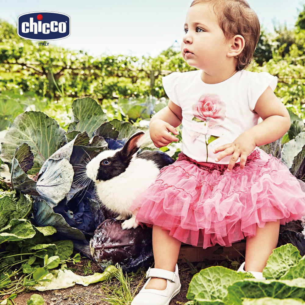 chicco-玫瑰庭園立體蝴蝶結無袖上衣