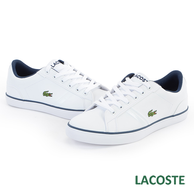 LACOSTE 女用休閒鞋-白/藍