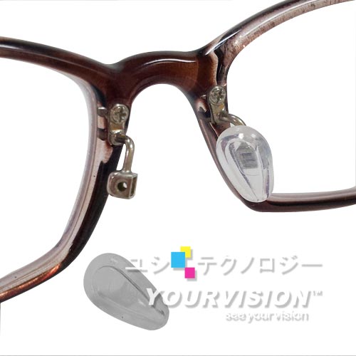 眼鏡專用空力氣浮式鼻墊(三對6入)(贈螺絲起子+鼻墊螺絲)