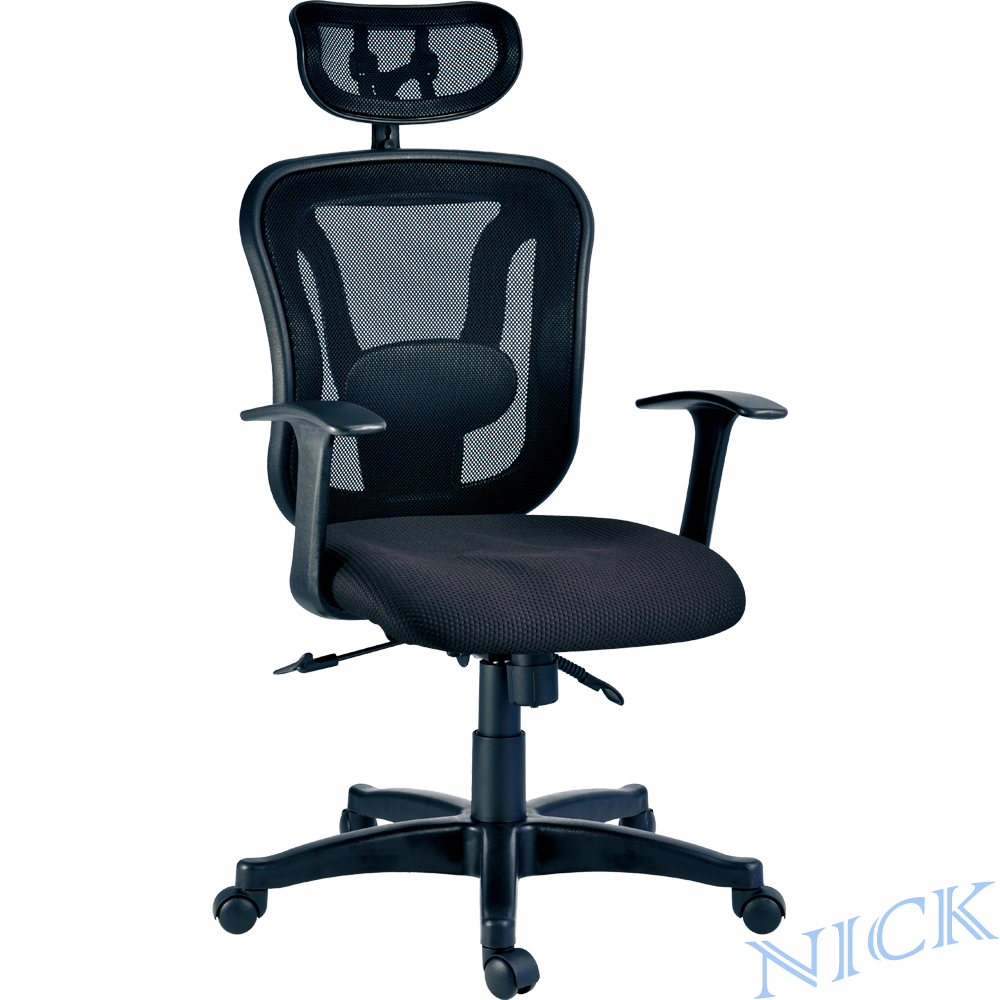 【NICK】靠枕雙層背框尼龍網背主管椅