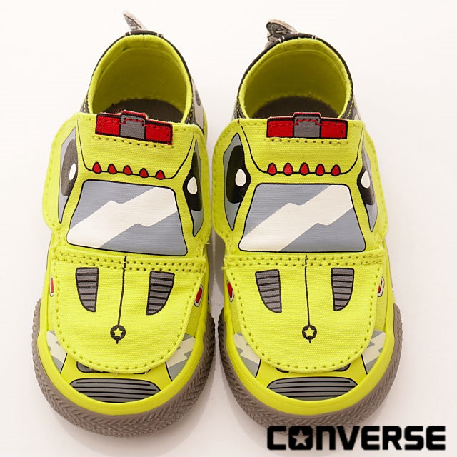 converse童鞋 救援車童趣設計款 58191黃(小童段)T2
