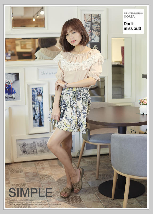 River&Moon大尺碼-超Q軟波浪寬版一字亮鑽厚底涼拖鞋-米杏