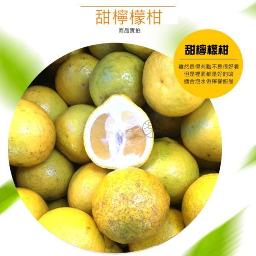 【果之蔬】台灣甜香檸檬柑柳丁【12顆/每顆約220-250g】(禮盒組)