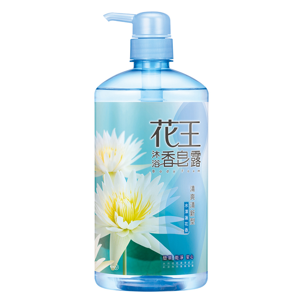 花王 KAO香皂露 清爽清新型  水澤蓮花香 (750ml/瓶)