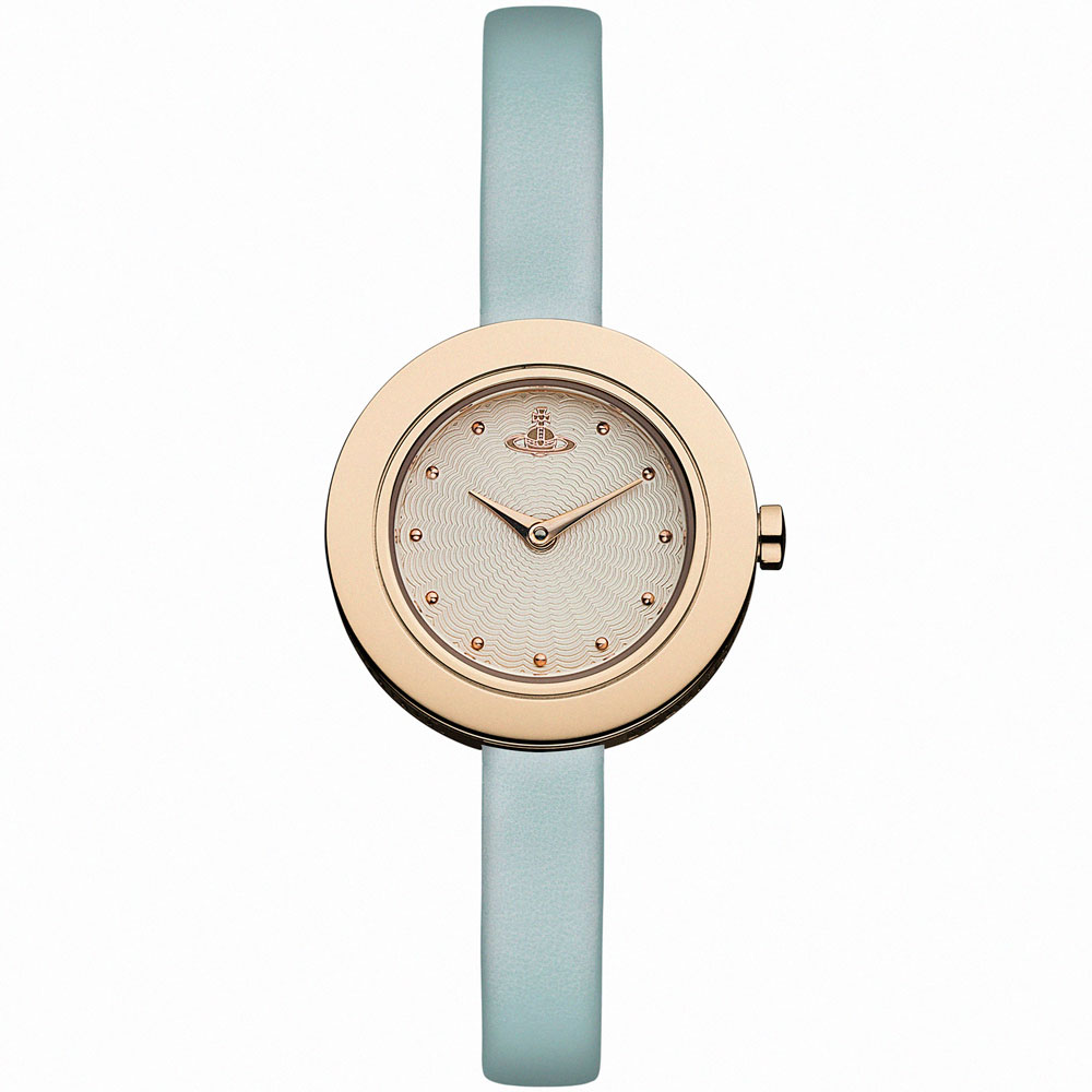 Vivienne Westwood 俐落風格時尚腕錶-玫瑰金/28mm