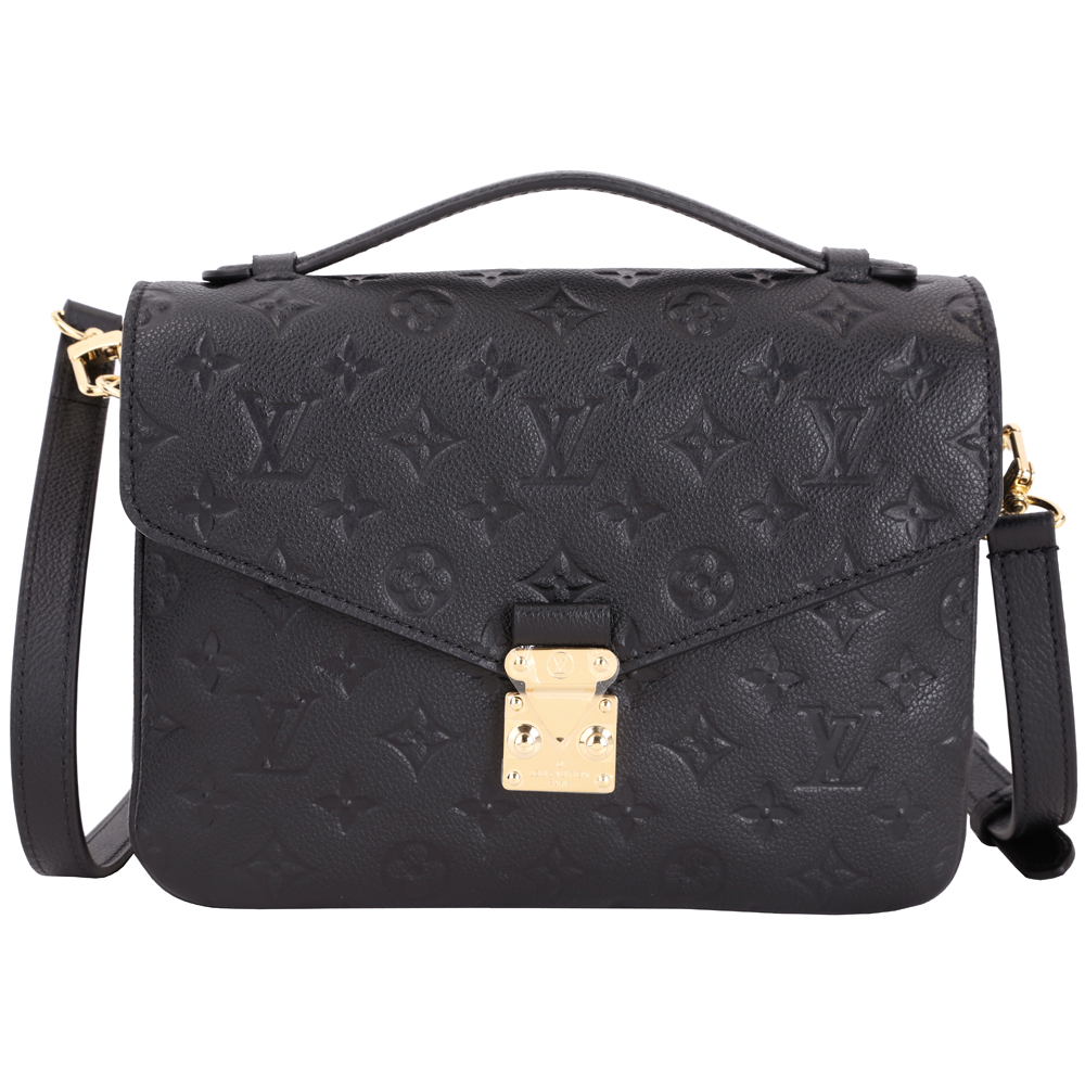 LV M41487 Pochette Metis 壓花小牛皮兩用郵差包(黑色)