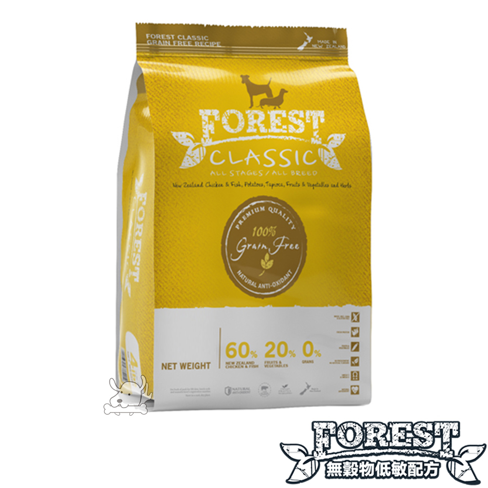 FOREST 森鮮 無穀物低敏天然全犬糧-雞肉配方 4磅 X 1包