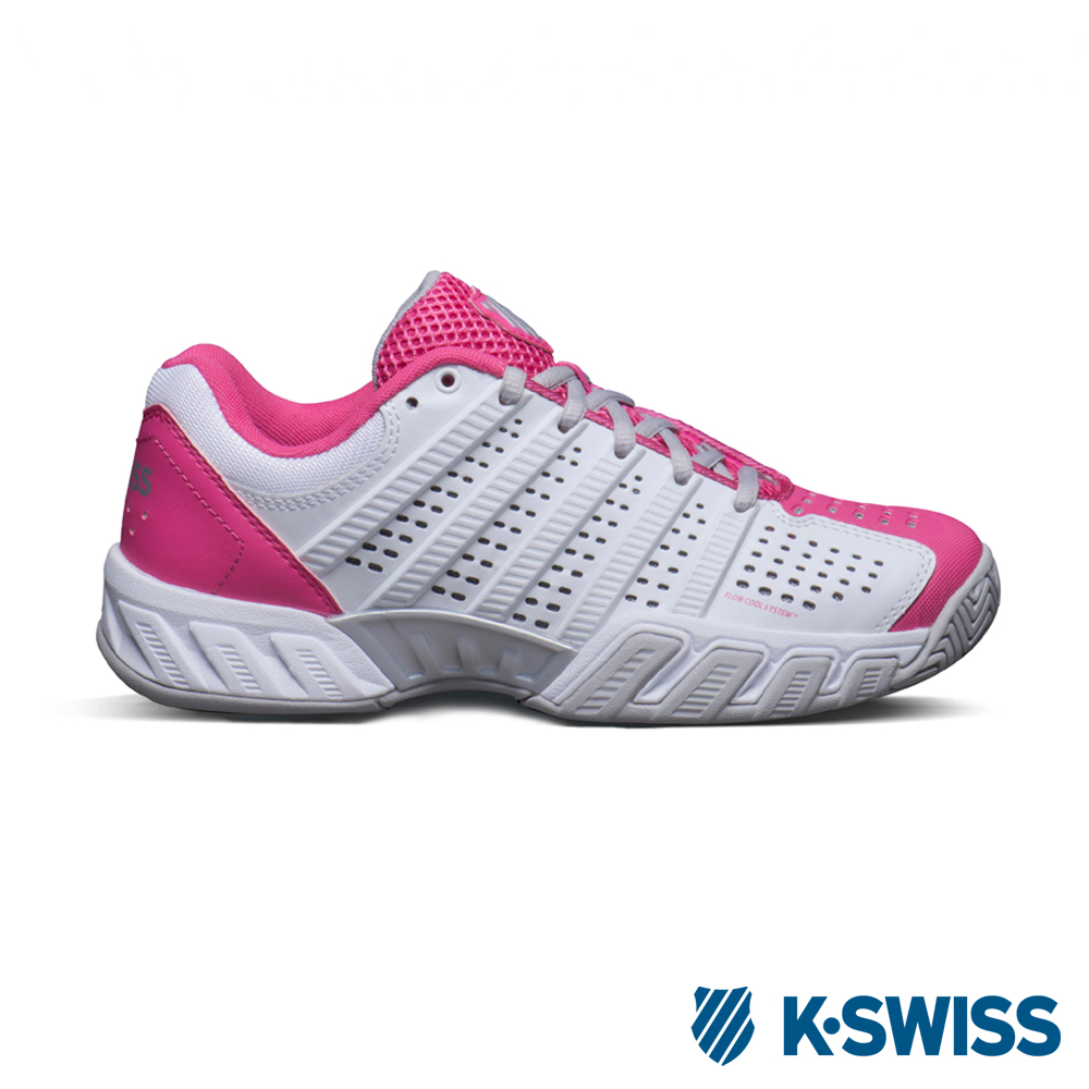 K-Swiss Bigshot Light 2.5專業網球鞋-女-白/粉紅