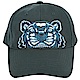 KENZO Tiger Canvas 經典虎頭刺繡圖騰棒球帽(藍綠色) product thumbnail 1