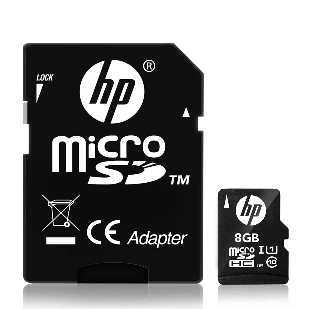 HP 8GB UHS-1 microSDHC 記憶卡 U1 (含轉卡)