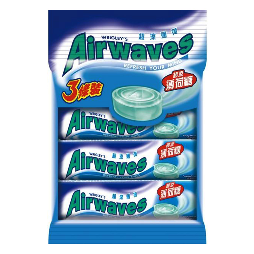 Airwaves 超涼薄荷糖條裝(30gx3條)