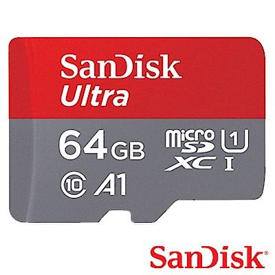 SanDisk 64G 100MB/s Ultra A1 microSDXC U1 記憶卡