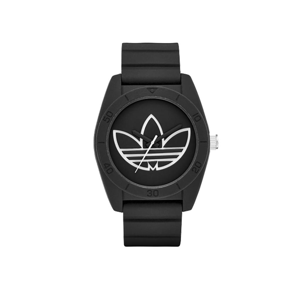 adidas 經典 三葉休閒腕錶-黑/40mm