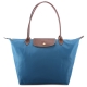 Longchamp 折疊大型長提把水餃包-曠藍 product thumbnail 1