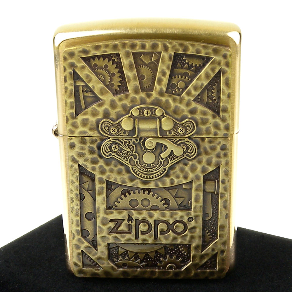 【ZIPPO】美系~Steampunk Box-蒸汽龐克機械盒圖案貼飾打火機