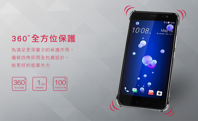 WIN II HTC U11 5.5吋電鍍背蓋