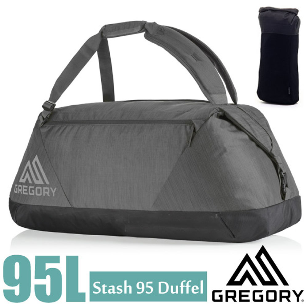【美國 GREGORY】Stash Duffel 95L 超輕多功能耐磨三用裝備袋/陰影黑