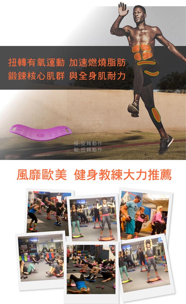 【Simply Fit Board】美國旋風塑身扭扭樂 平衡板(共四色)