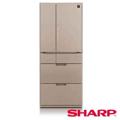 SHARP 夏普 601公升 變頻六門對開冰箱 SJ-GF60BT-T 星鑽棕/日本製