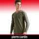 Pierre Cardin皮爾卡登 舒適保暖彈力棉V領長袖衫 product thumbnail 1