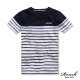 Roush (Slim Fit)剪接設計韓版橫紋短Tee (3色) product thumbnail 1