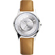 RELAX TIME RT58 經典學院風格腕錶-銀x駝色/42mm product thumbnail 1