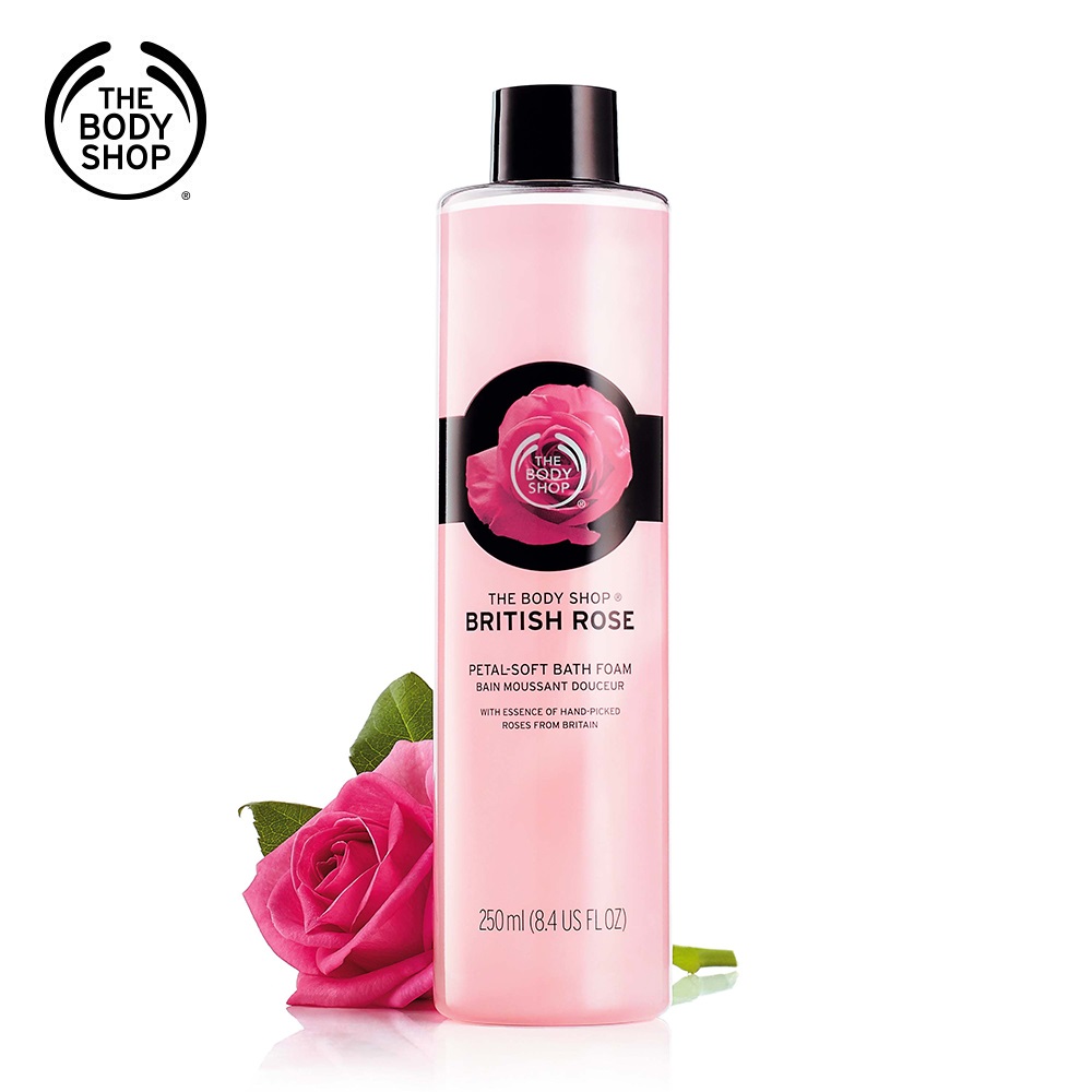 The Body Shop 玫瑰嫩膚泡泡花浴乳250ML