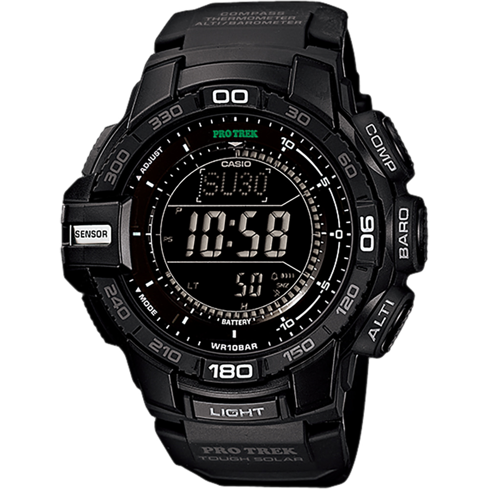 CASIO 卡西歐PROTREK 太陽能冒險家登山錶-黑(PRG-270-1A)