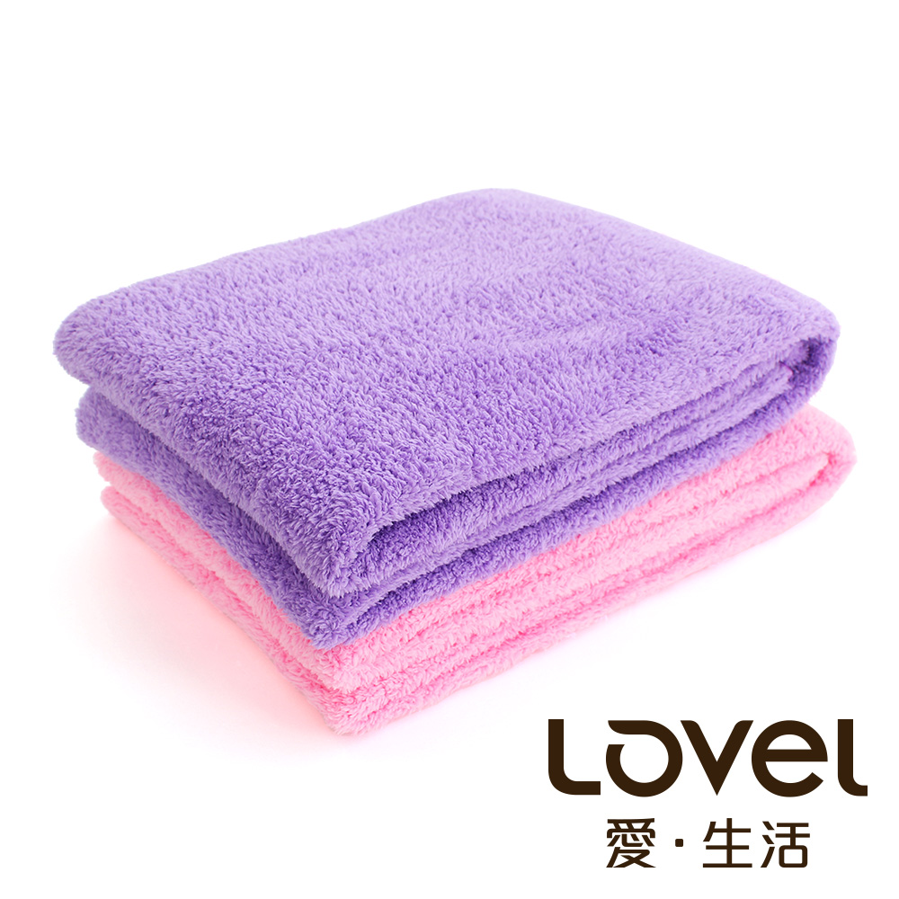 Lovel 全新升級第二代馬卡龍長絨毛纖維浴巾2件組(共5色)