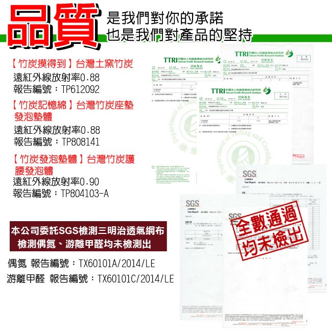 CARBUFF 車痴台灣竹炭頭枕+護腰組合(黑/米咖/黑灰)10101+10102