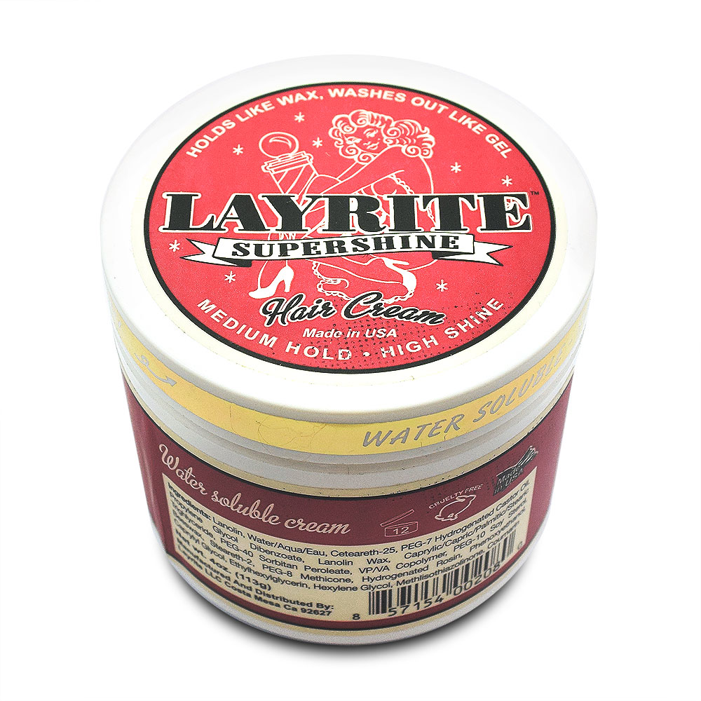 Layrite Super Shine Hair Cream紅女郎亮澤水洗式髮泥113g