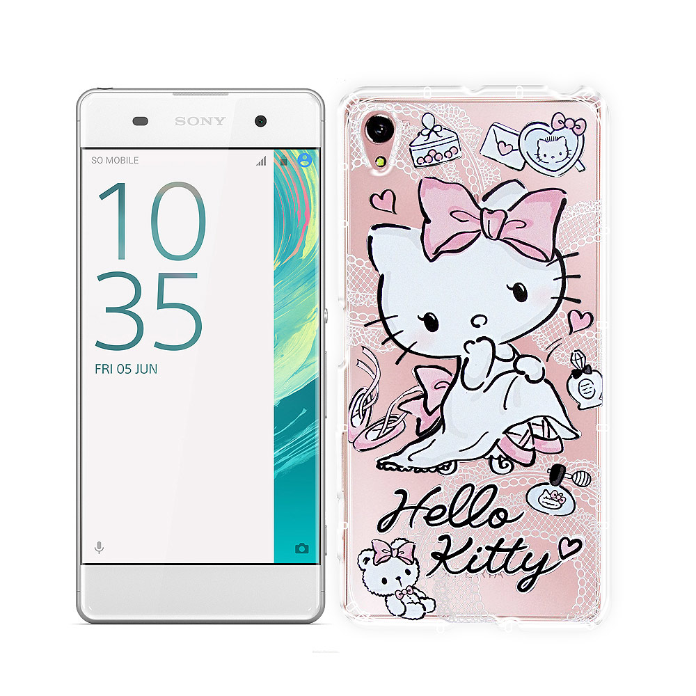 Hello Kitty貓 Sony Xperia XA Ultra 透明空壓防震殼(成熟)