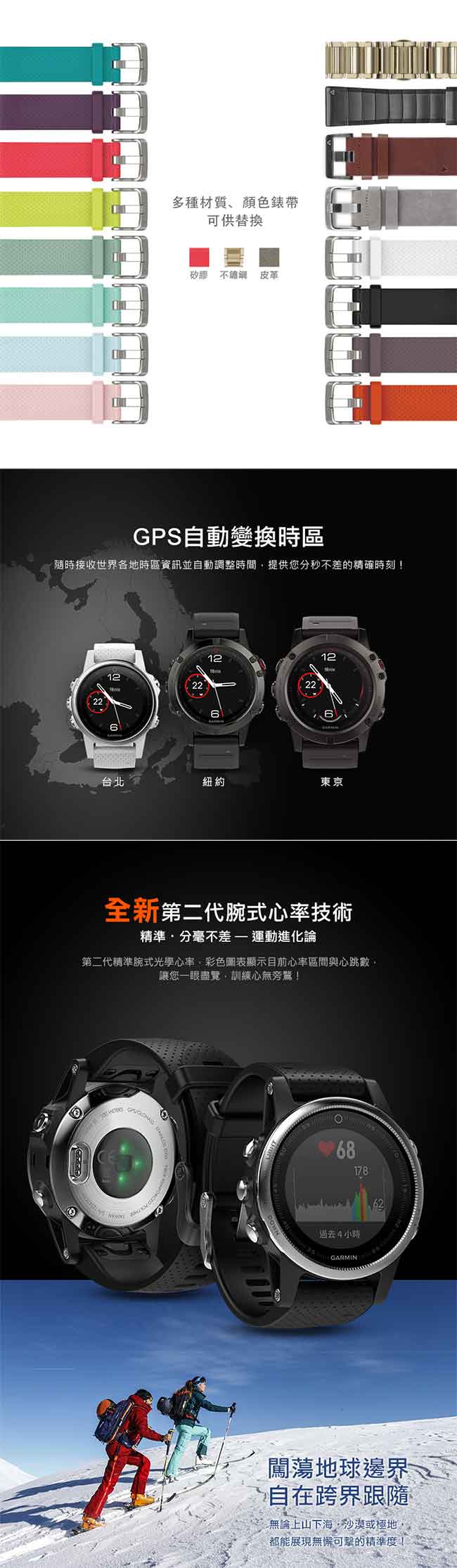 GARMIN fenix 5S 進階複合式戶外GPS腕錶-黑色