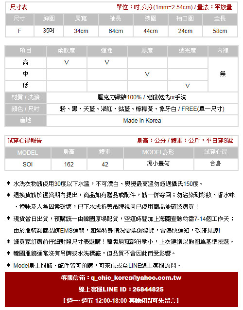 粉嫩亮彩系V領柔軟針織衫 (共七色)-100%明洞