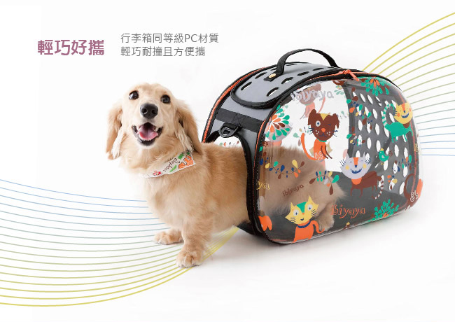 IBIYAYA依比呀呀 FC1220 透明膠囊寵物提包-DOG/CAT