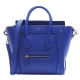 CELINE Mini Square Luggage小牛皮微笑冏臉包(迷你-電藍色) product thumbnail 1