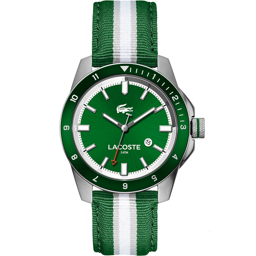 Lacoste 鱷魚 時尚玩家腕錶-綠/44mm