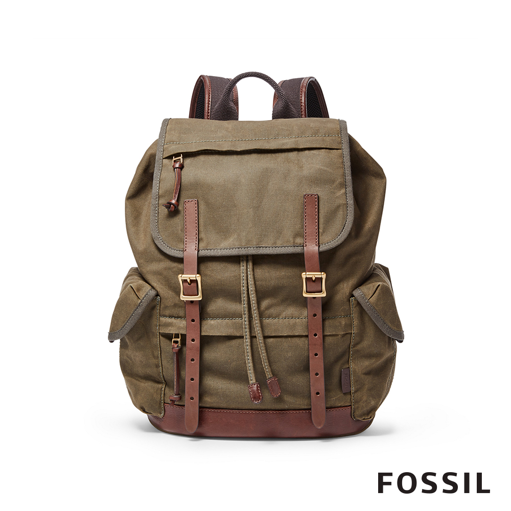 FOSSIL DEFENDER 輕旅行後背包-綠色