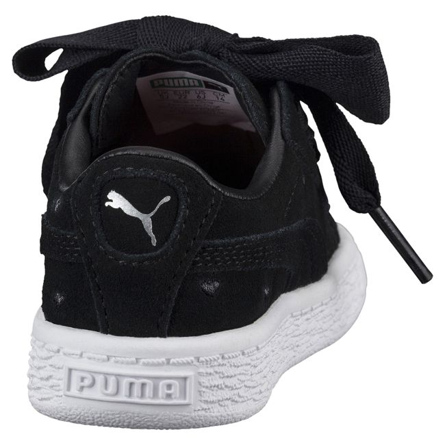 PUMA-SuedeHeartValentinePS孩童鞋-黑