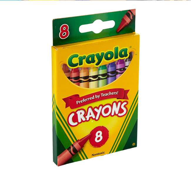 美國 Crayola繪兒樂 彩色蠟筆8色(3Y+)