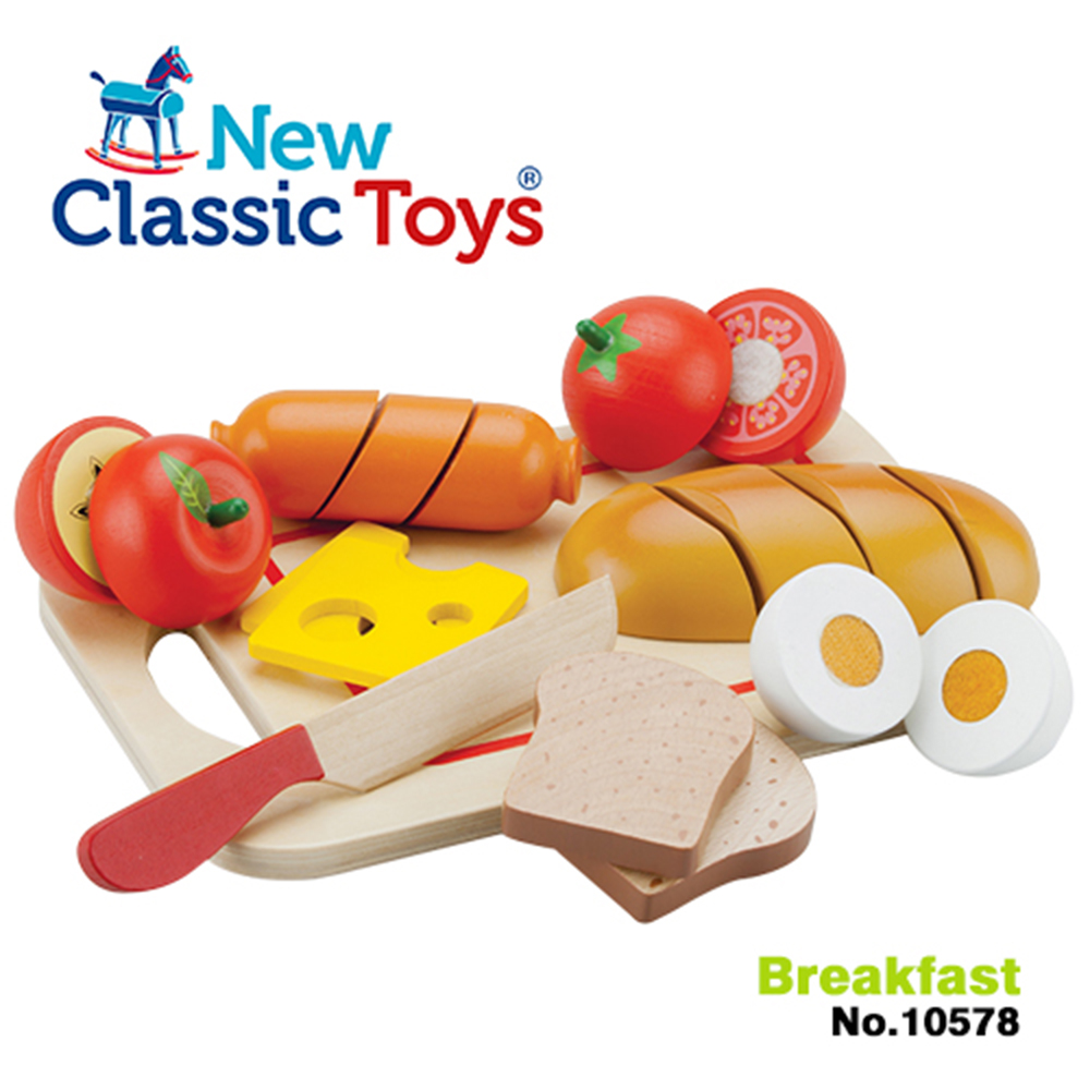 荷蘭New Classic Toys 輕食早餐切切樂10件組 - 10578